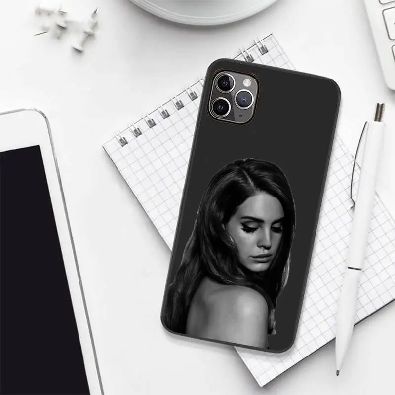 

Lana Del Rey singer Lust for Life Phone Case Candy Color for iPhone 6 7 8 11 12 s mini pro X XS XR MAX Plus