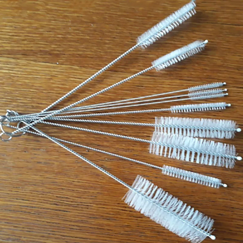 

10/12pcs Nylon Bottle Straw Household Cleaning Brush Set Kitchen Cleaning Brushes Bristle Kit Tube Bottle Straw Washing Cleaner