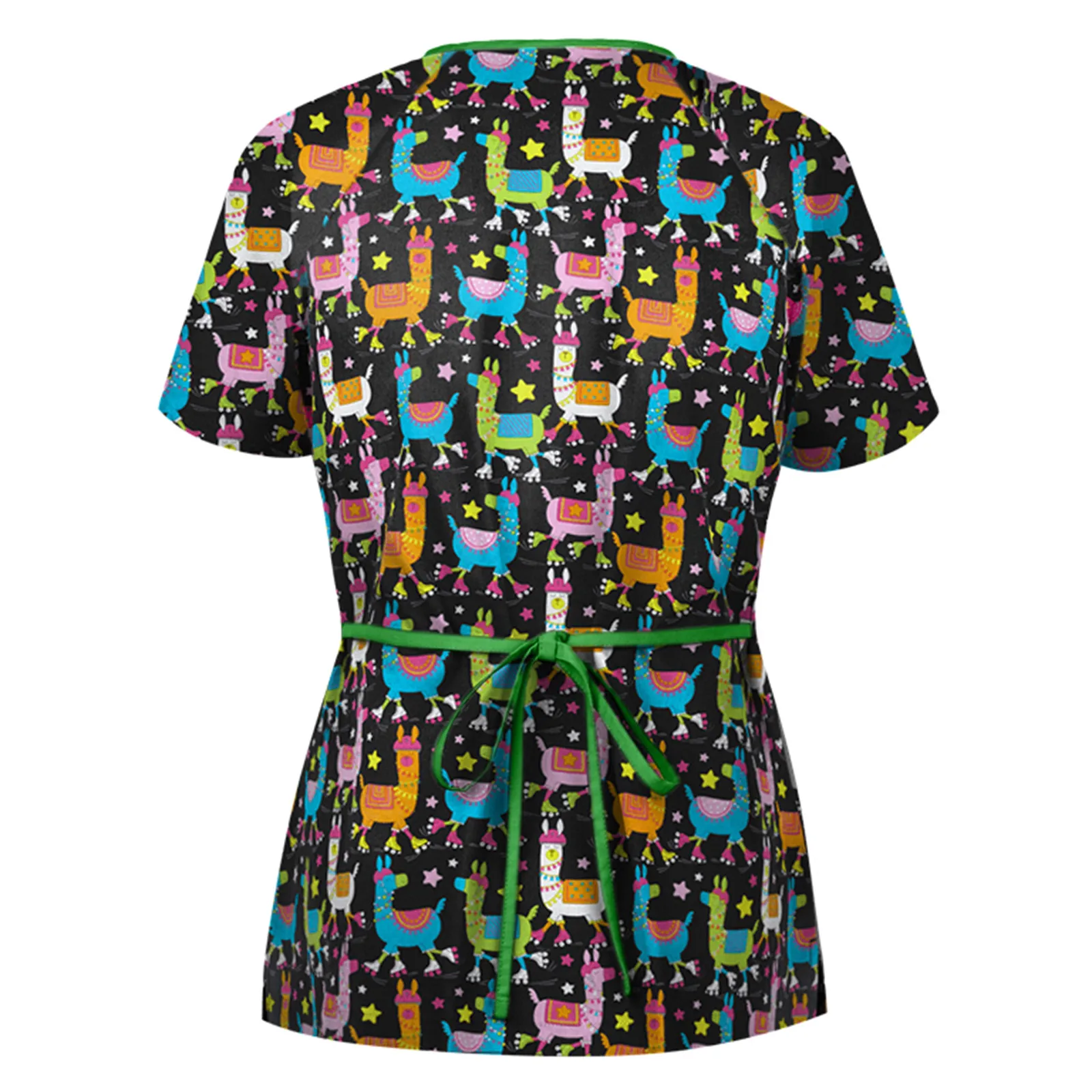 С мультипликационным принтом в виде печати хирургическая Униформа аптека