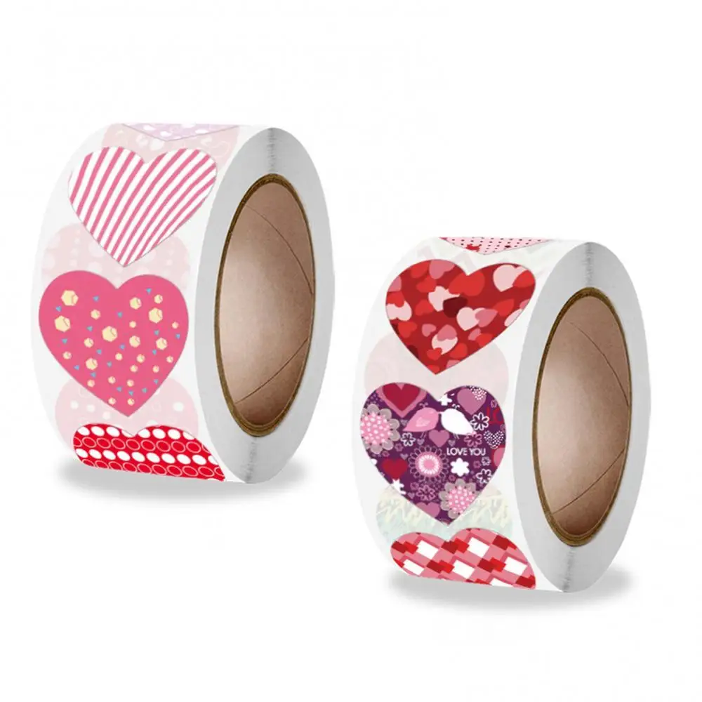 

1 рулон, наклейки в форме сердца