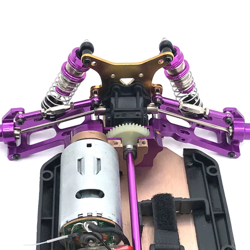

Bottom Edge Protection Bottom Side Guard Assembly for Wltoys 124019 124018 1/12 & Metal Central Drive Shaft Purple