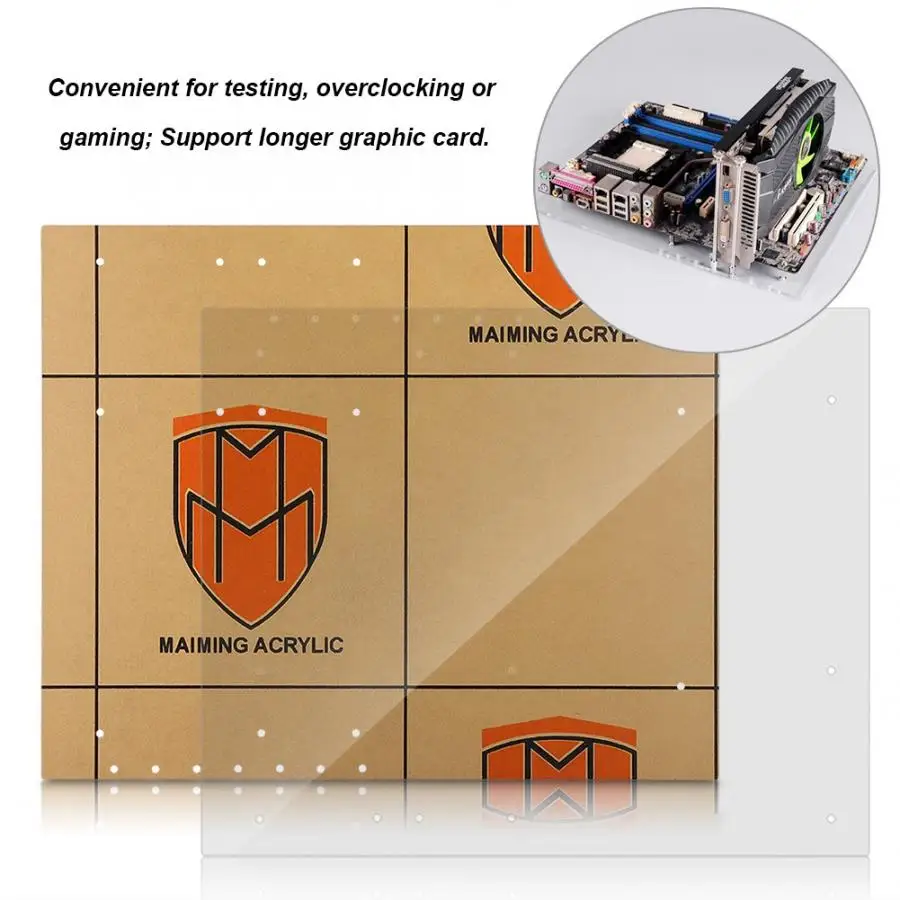 Для ITX ATX M-ATX материнская плата DIY PC чехол открытая рамка Прозрачный Акриловый Overlock
