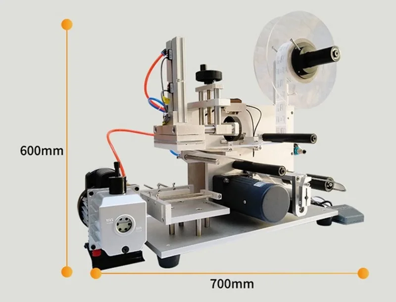 

Flat labeling machine sticker labeling machine with date printer