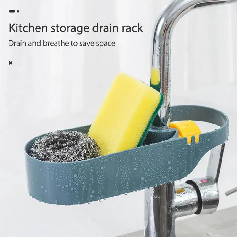 

Multifunctional Sink Drain Rack Faucet Storage Racks Rag Sponge Organizer Kitchen Bathroom Soap Storage Holders Shelves Dropship