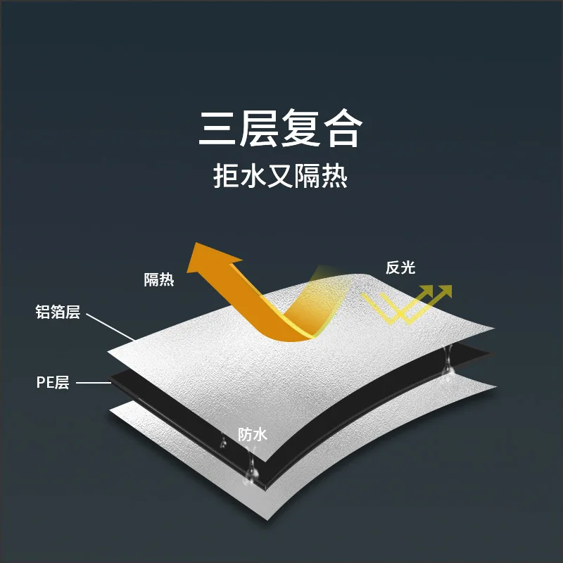 Naturehike Многофункциональный PE алюминиевая фольга влагостойкий коврик для