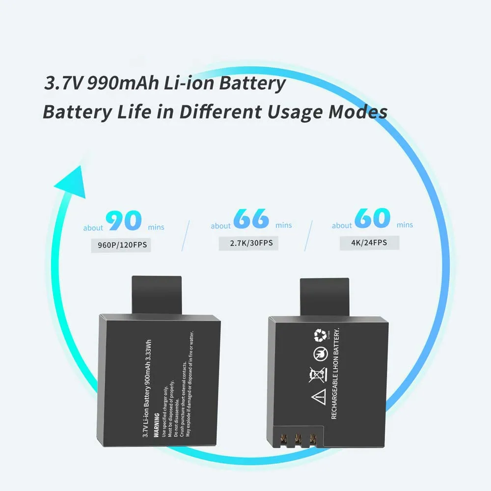 SHOOT Dual Port зарядное устройство с 2 шт 900mAh батарея для Sjcam M10 Sj4000 Sj5000 Sj 5000 экшн камеры