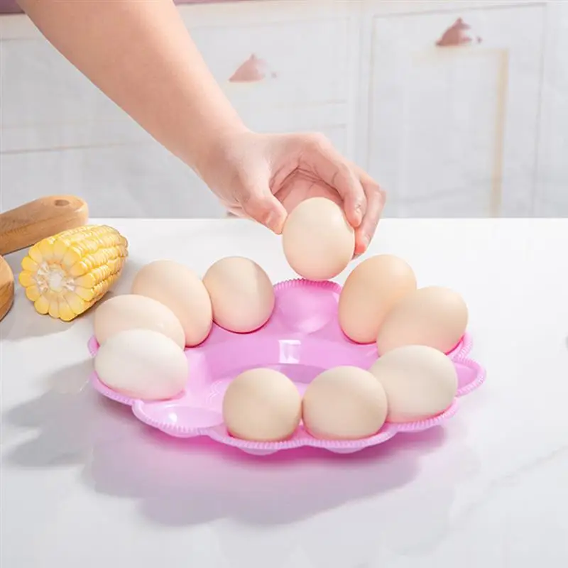 

4Pcs Egg Holder Trays Premium Egg Holders Plastic Egg Holders (Random Color)