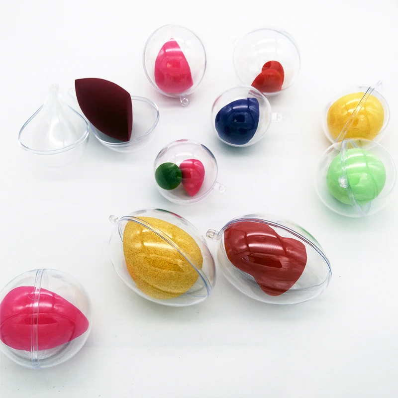 Прозрачная пустая губка для макияжа в форме яйца 1 шт. подставка хранения