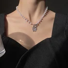 Ожерелье-бабочка женское, Двухслойное, с подвеской