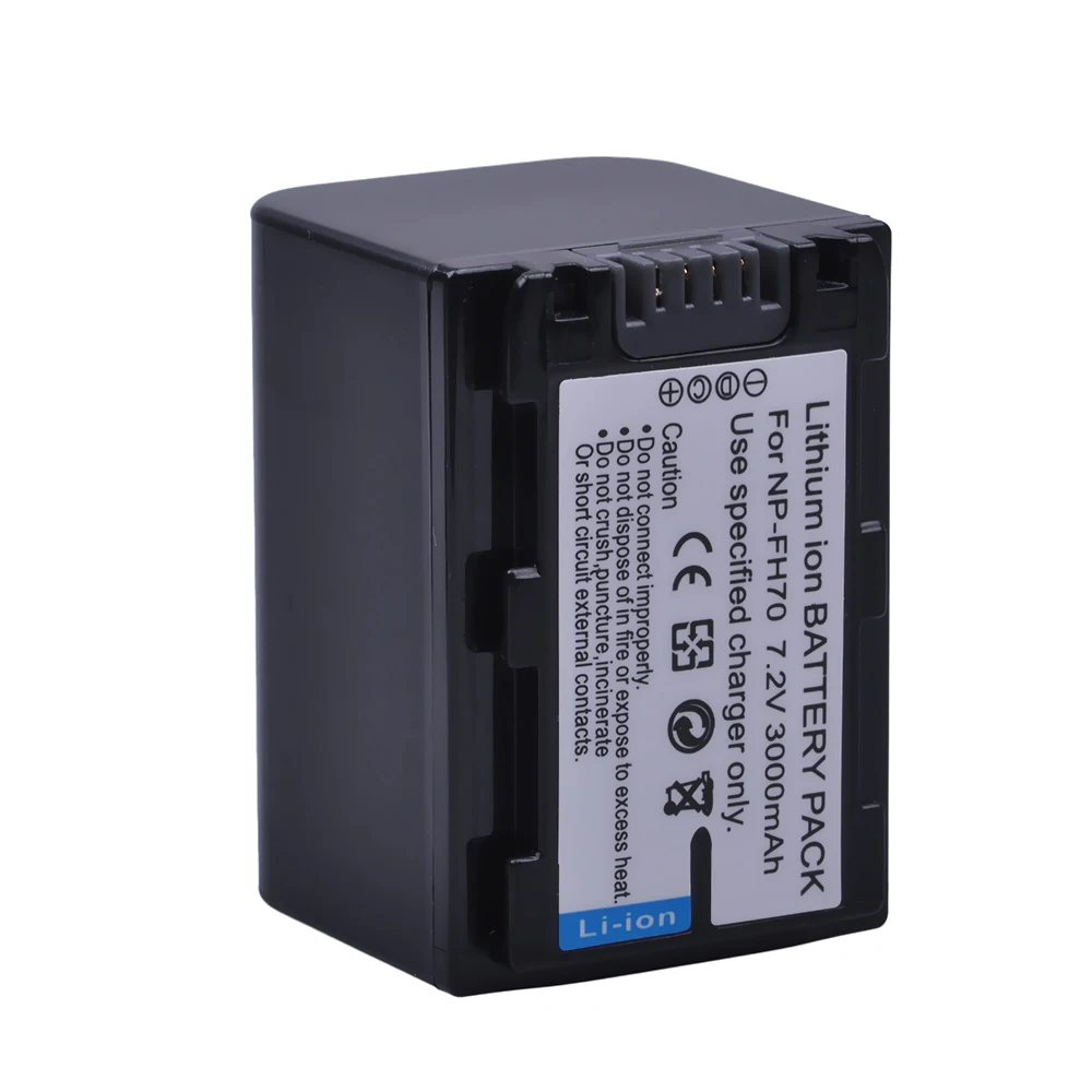 

3000mAh NP FH70 NP-FH70 Battery for Sony NP-FH30 NP-FH40 NP-FH60 NP-FH50, DCR DVD508 DVD408 DVD308 DVD105 HC28 SR300 SR200 SR82