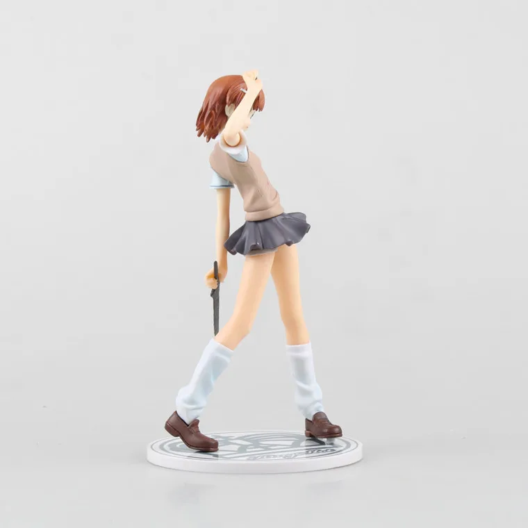 19 см электро мастер Toaru Kagaku no Railgun Mikoto Misaka ПВХ Фигурки игрушки Аниме для детей