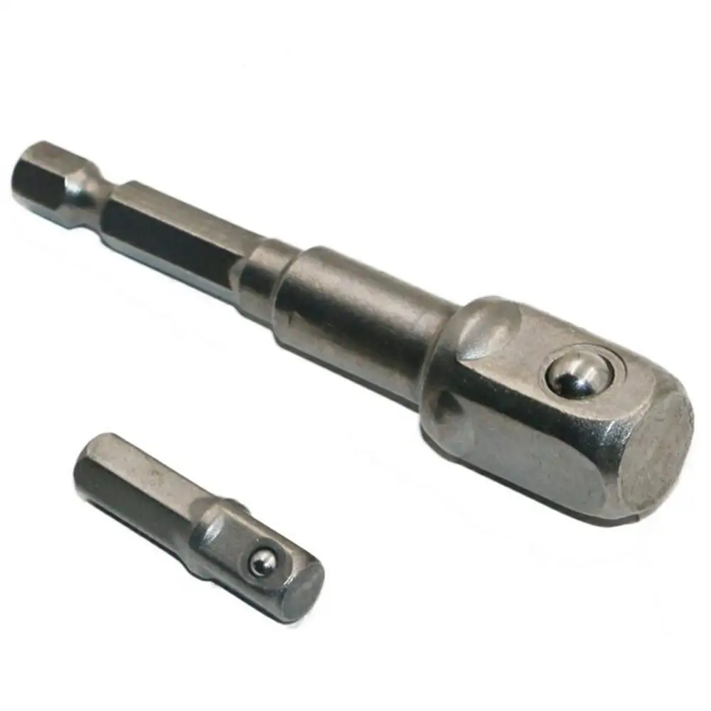 8Pcs/Set Hex Wrench Sleeve Extension Bar Drive Power Drill Bit 1/4&quot 3/8&quot 1/2&quot Socket Driver Adapter Set Chrome Vanadium Steel |