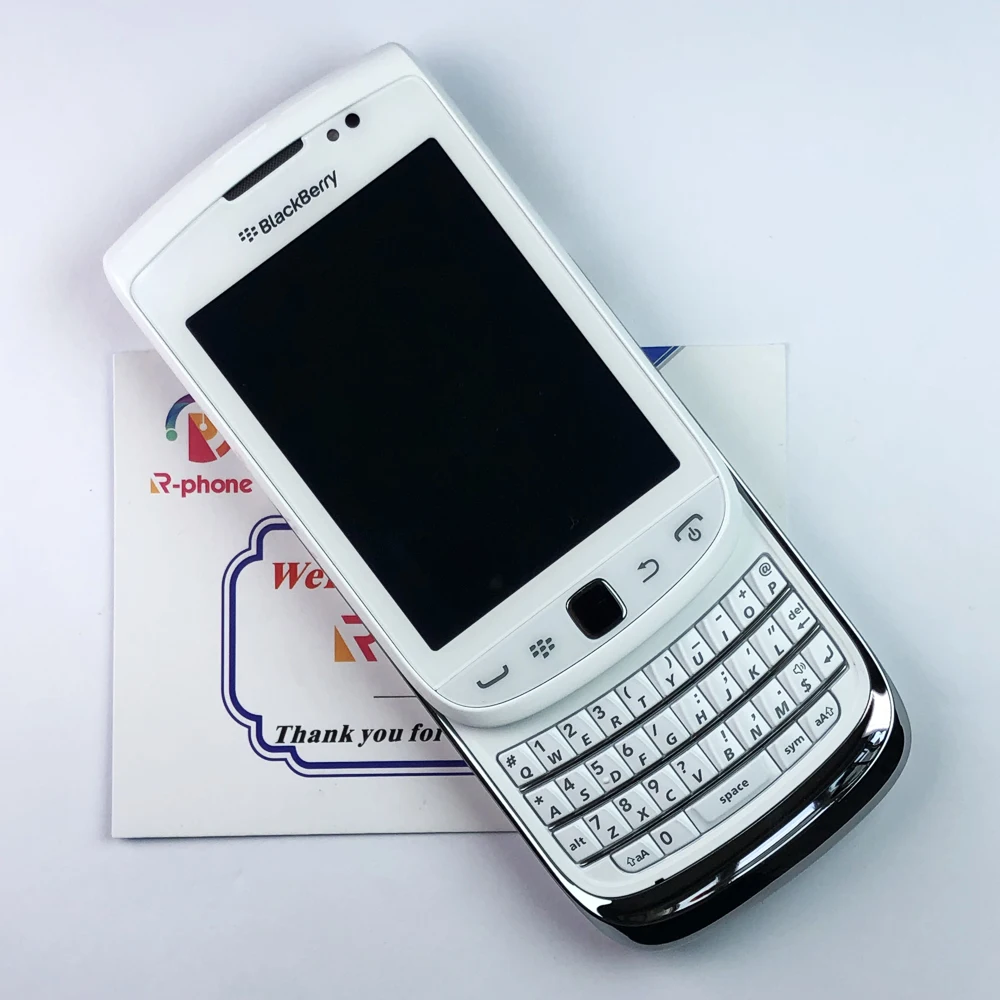 9810 Оригинальный BlackBerry фонарь мобильный телефон Смартфон разблокированный QWERTY 3G