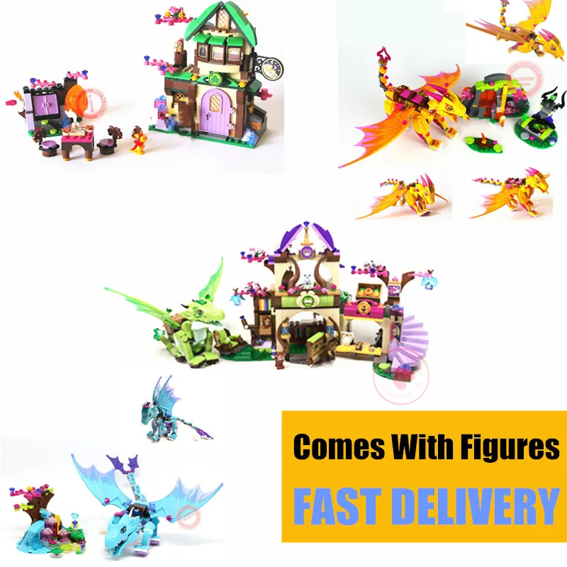 Новинка серия Elves Dragon фигурки сказочных эльфов строительные блоки для друзей