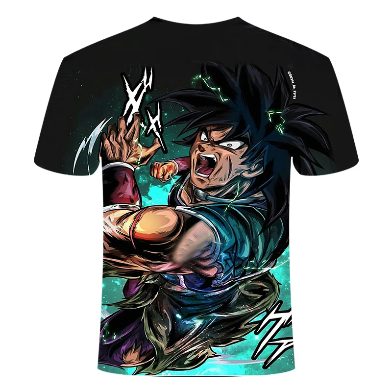 Новая мужская футболка Летняя модная детская футболка с 3d принтом Dragon Ball DBZ Bulma Super Saiyan vegeta футболка с японским аниме