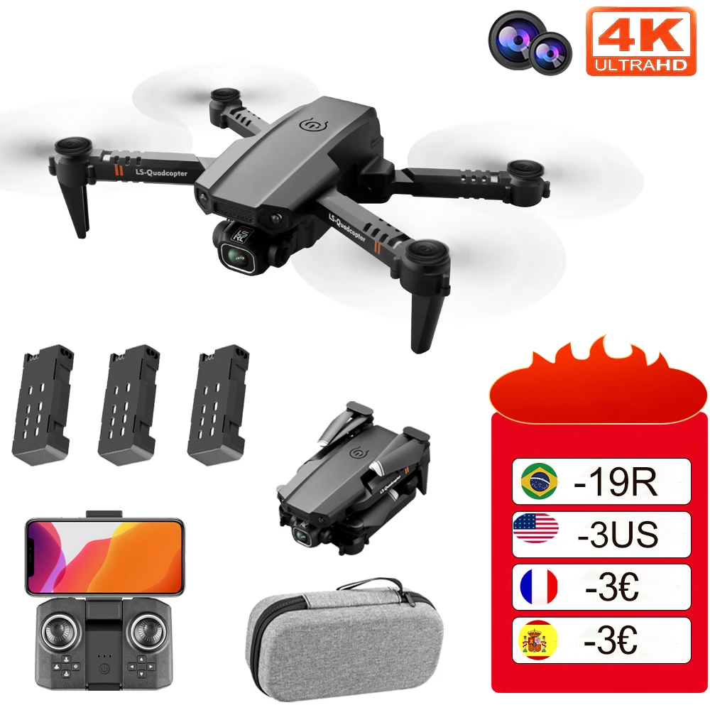 

Mini Drone 4K HD Camera Dual Camera Drone WiFi Fpv Air Pressure Altitude Hold RC Quadcopter Kids Toy Plane