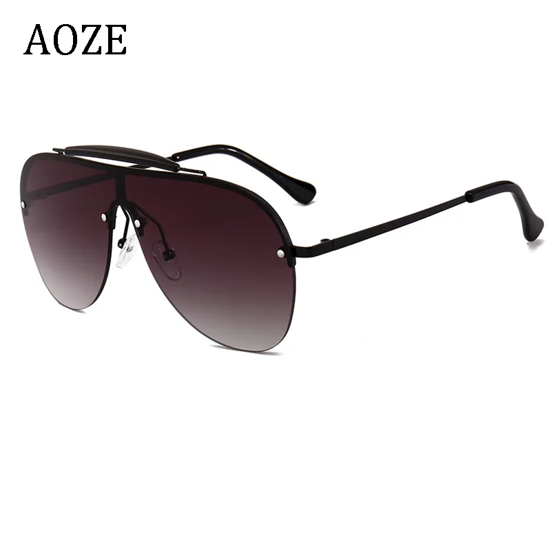 AOZE, прогрессивный стиль, солнцезащитные очки, Винтажный дизайн, макияж, чехол для луча, солнцезащитные очки, мужские солнцезащитные очки, UV400