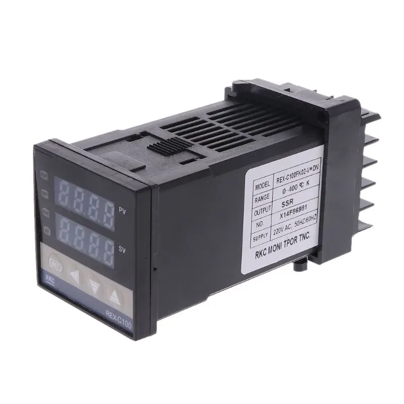 PID цифровой регулятор температуры REX C100 от 0 до 400 градусов K Тип ввода SSR тестер