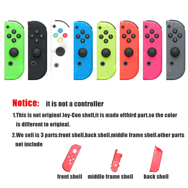 Сменный корпус для Nintendo Joy Con зеленый розовый красный чехол NS JoyCon контроллера NX