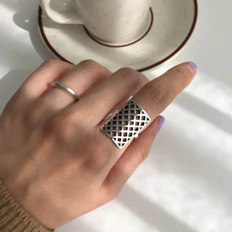 

2021 New Minimalism Vintage Adjustable Finger Rings for Women Couple Gifts Party Jewelry Bijoux Femme