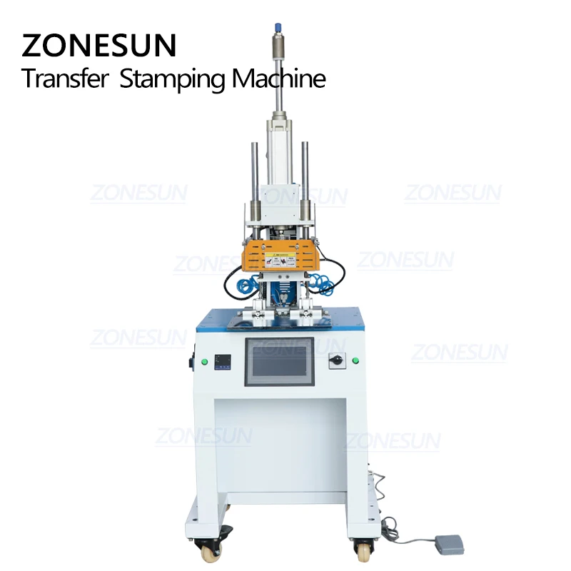 ZONESUN ZY-HTP-C 70*70 мм автомат для штамповки кожаного логотипа формовочная машина