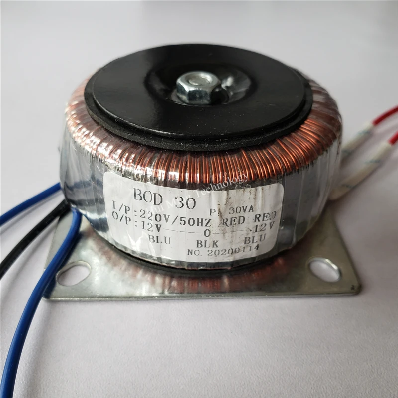 Двойной 15V 18V 24V 12V 0 220V медный изготовленный на заказ тороидальный изоляционный