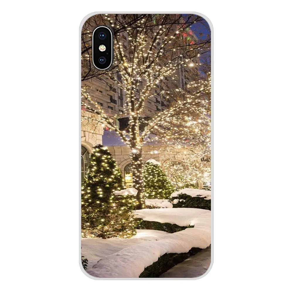 Для Xiao mi 4 mi 5 mi 5s mi 6 mi A1 A2 5X6X8 9 Lite SE Pro mi Max Mix 2 3 2S пейзаж зимний свет снежные аксессуары чехол для телефона - Цвет: images 6