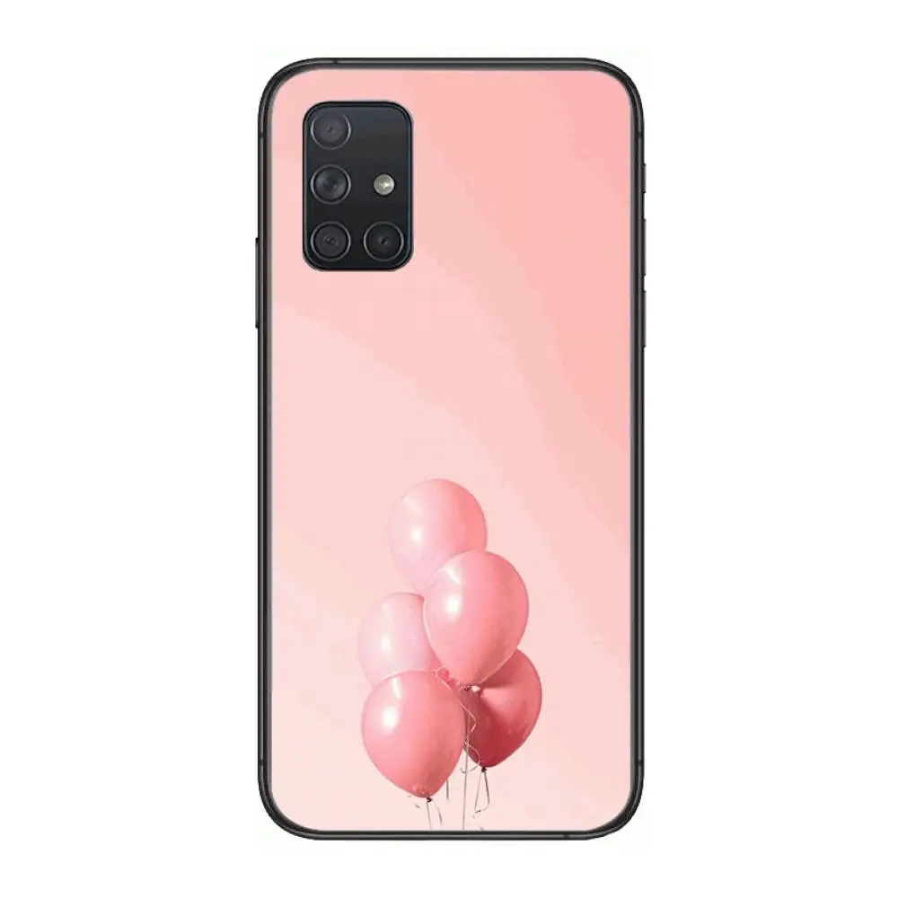

Beautiful balloon Phone Case Hull For Samsung Galaxy A 50 51 20 71 70 40 30 10 E 4G 5G S Black Shell Art Cell Cover