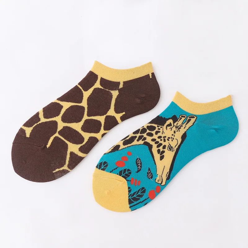 Spring & Summer Cotton Casual Women Socks Fashion Design Cartoon Colorful Happy Business Party Dress Socks