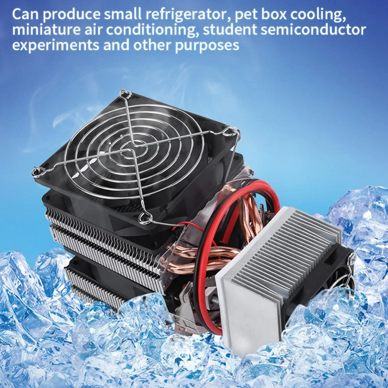 

DC12V Refrigeration Cooling Air Cooling Radiator DIY Fridge Cooler System 20A 180W Semiconductor Mini Air Conditioner
