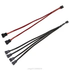 Удлинитель для материнской платы PWM, разветвитель с 4-контактным вентилятором концентратор с кабелями, для 4-контактного или 3-контактного кулера, M11, 21, Прямая поставка