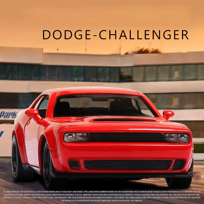RMZ CITY модель автомобиля 1:36 Dodge Challenger спортивный демон литый под давлением