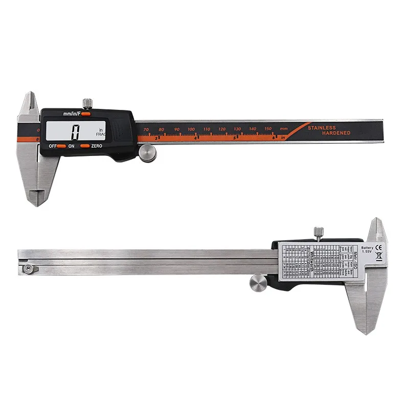 

1 Pcs Professional Vernier Caliper Gauge Precision Tool 150mm 6'' W/ LCD Digital Display For Hand Measuring Tools