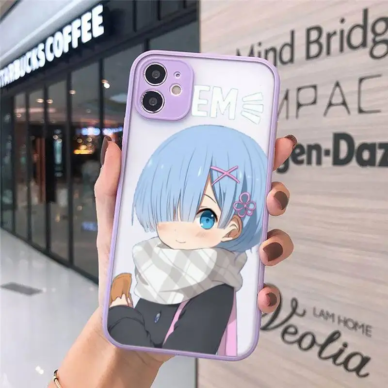 

ReZero -Starting Life in Another World- Phone Case matte transparent For iphone 7 8 11 12 plus mini x xs xr pro max cover