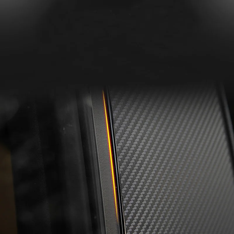 Lsrtw2017 углеродное волокно ПВХ автомобиль B столб окна облицовки для Volkswagen Arteon 2017 2018