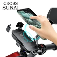 12v motorcycle usb charger waterproof 15w qi wireless charger mount holder stands for iphone cellphone tablet gps bicycle moto