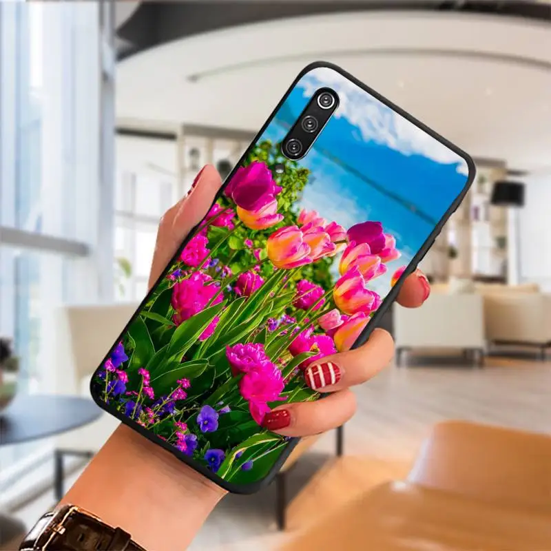 

Tulip flower Phone Case For SamsungA 01 11 31 91 80 7 9 8 12 21 20 02 12 32 star s eCover Fundas Coque