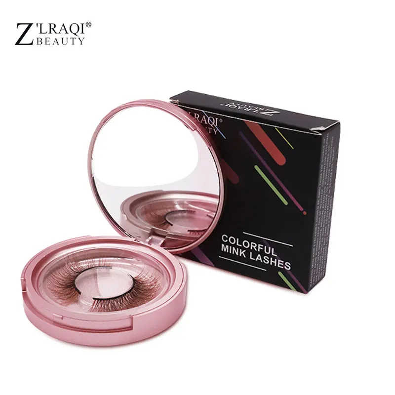 Z'LRAQI BEAUTY 3d норковые ресницы для макияжа 25 мм натуральный макияж 9D красочные