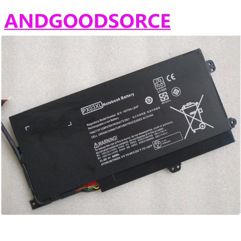 

Оригинальный PX03XL ноутбук Батарея для HP Envy 14-K010US K027CL M6-k015dx 1101sg 1105DX 1215TX 1225DX N010dx K002TX K022DX TPN-C109