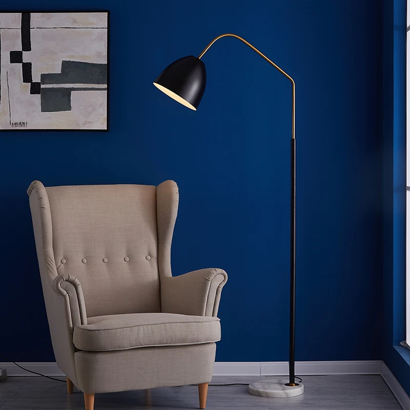 Современная Напольная Лампа в скандинавском стиле с мраморным рисунком