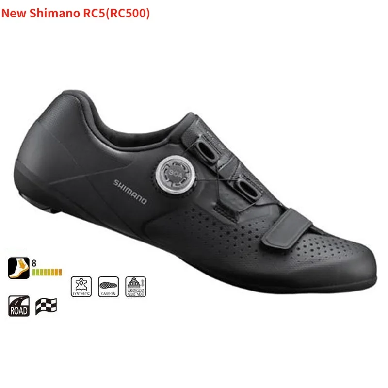 Black Новинка, shimano SH RC5(RP500), SPD SL, обувь для шоссейной езды, обувь для езды на велосипеде, SH RC500 - Цвет: Black