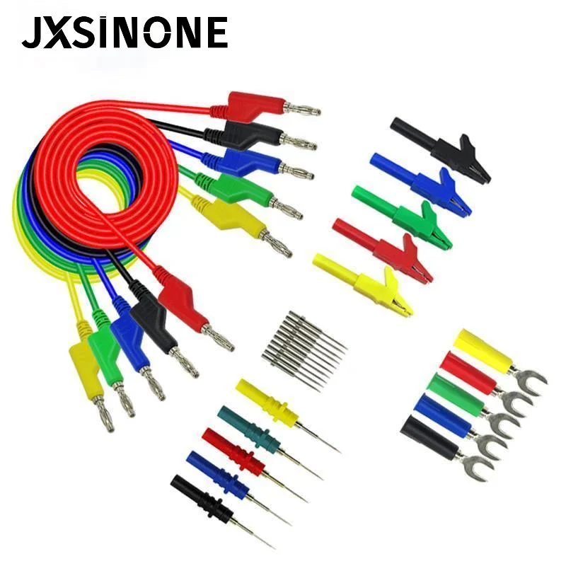 Набор тестовых щупов JXSINONE P1036B двойные штабелируемые вилки типа банан 4 мм с