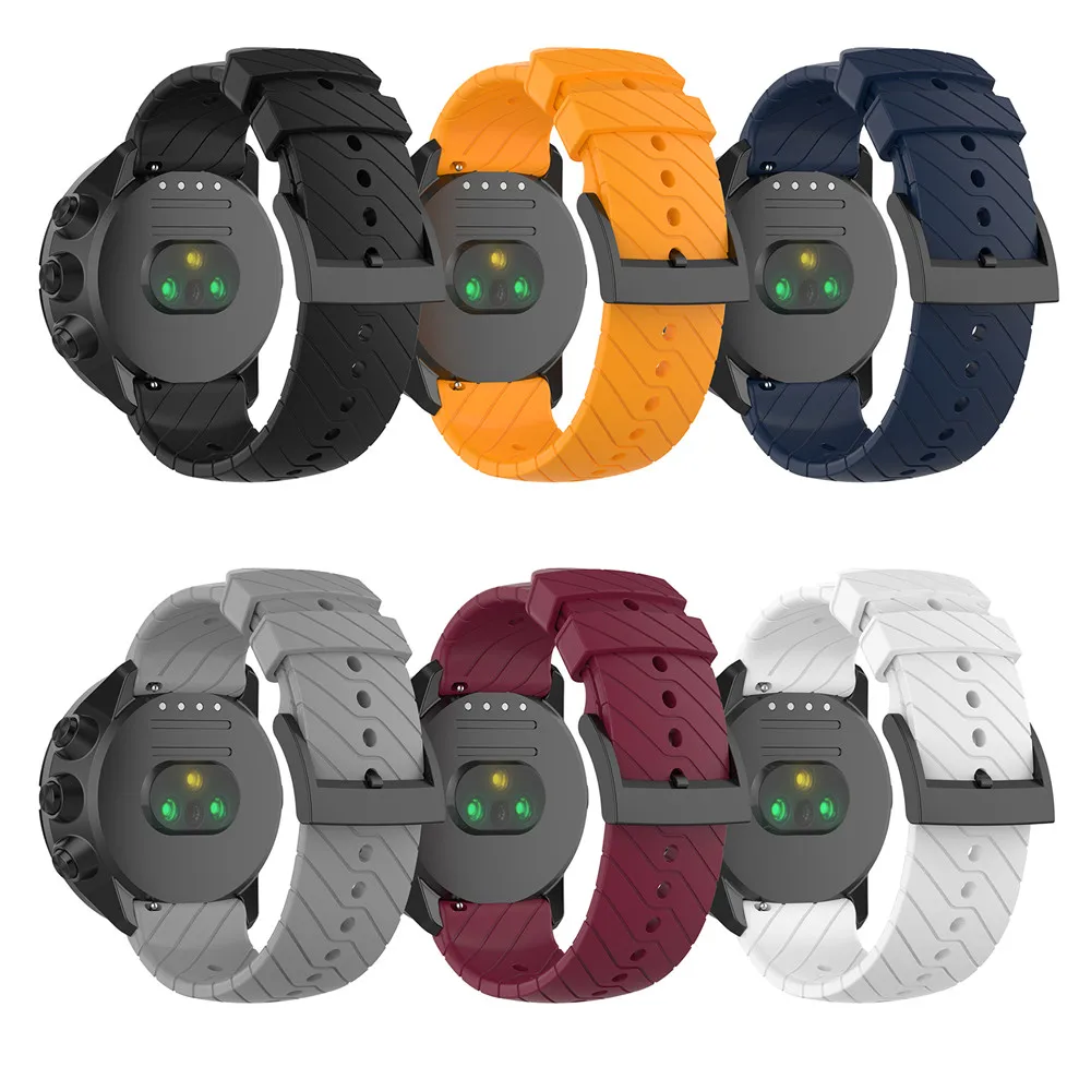 Силиконовый ремешок для часов 24 мм SUUNTO 9 Baro D5 спортивного браслета Spartan аксессуары