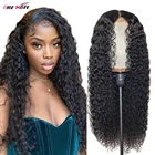 28 30 дюймов бразильские волосы глубокая волна Синтетические волосы на кружеве парик 250 плотность парик шнурка 13x4 Синтетические волосы на кружеве парики из натуральных волос для Для женщин 4x4 закрытие парик