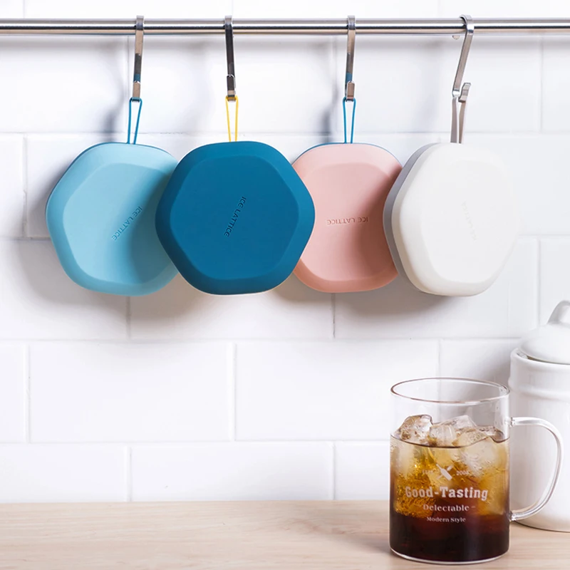 Новый креативный кухонный летний шестиугольный Силиконовый поднос для льда