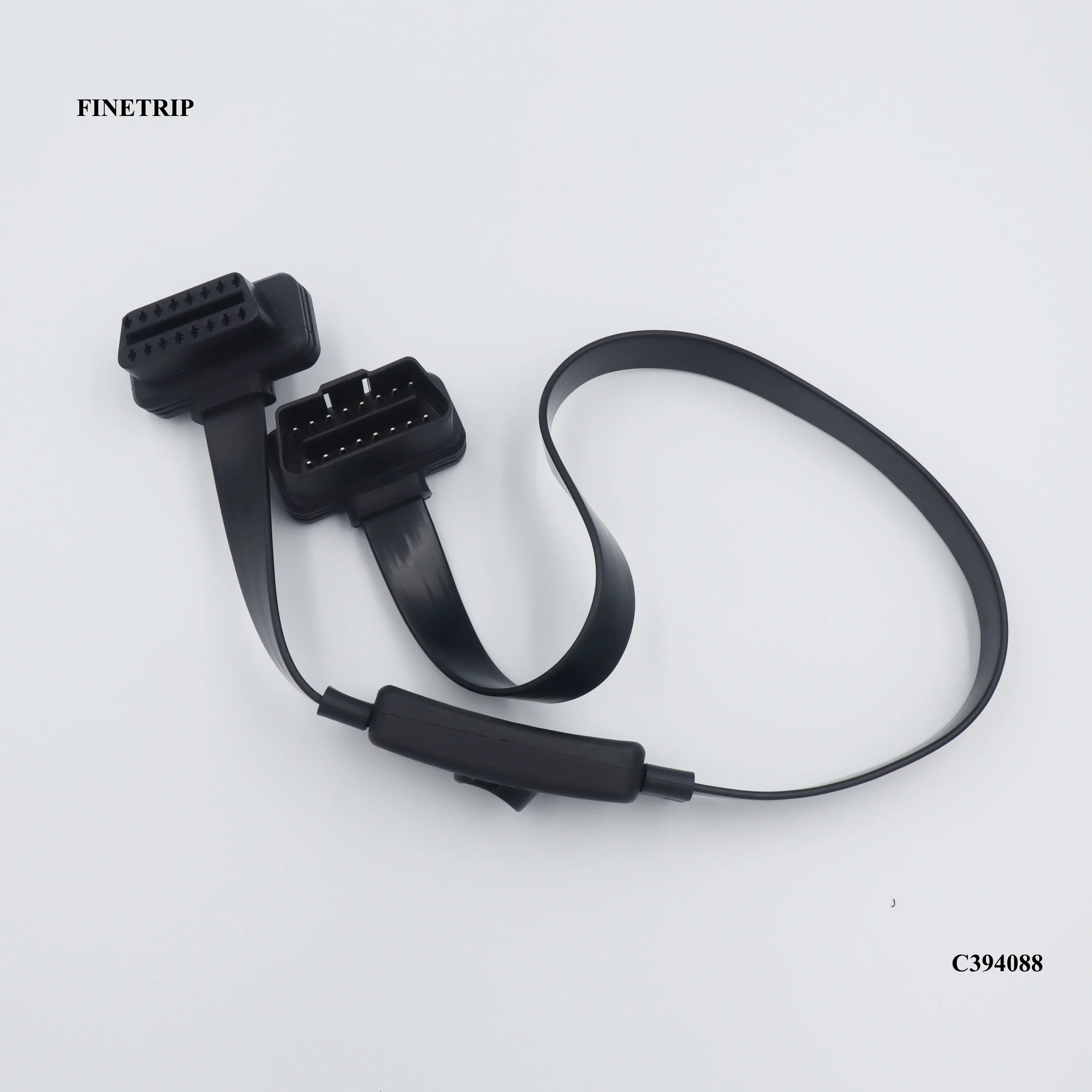 FINETRIP 16 Pin M к F с переключателем автомобиля универсальный OBD2 кабель удлинитель