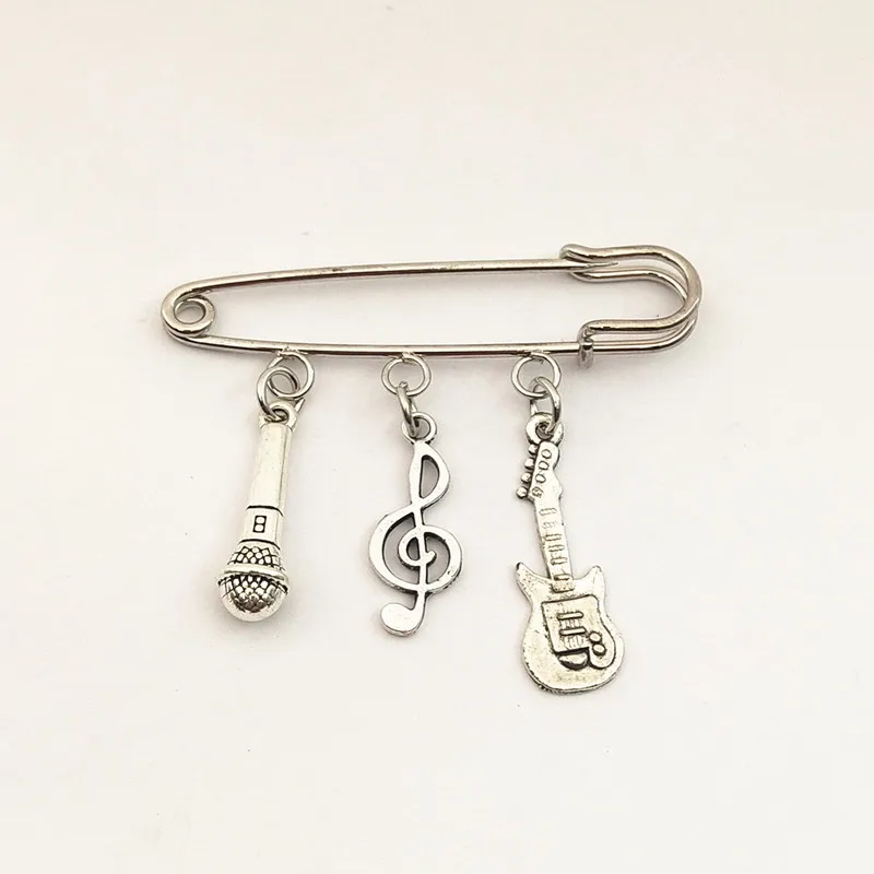 Ювелирные изделия в виде музыкальных нот винтажные броши для музыки булавки