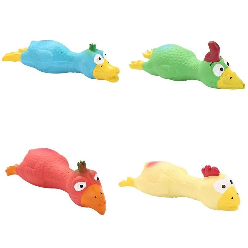 

1PC Pet Toy Puppy Pet Dog Chew Bite Sound Play Toy Squeak Toys 4 Colors Natural Latex New Pet Dog Puppy Cat Chews Toy