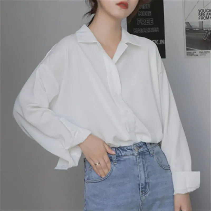 

Alien Kitty Gentle Chic Retro Office Lady Plus Size 2021 Sweet Girls Vintage Tops All Match Elegance Blouses High Quality Shirts