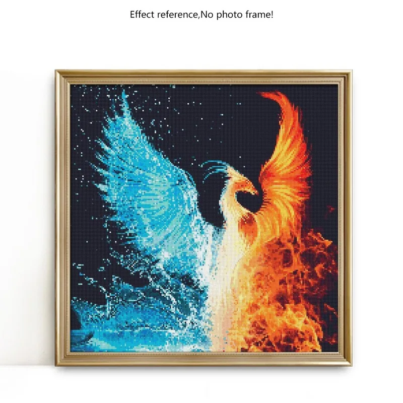 

Diamond Painting Kits Phoenix 5D DIY Mosaic Full Round With AB Drill Layout Rhinestone Embroidery Animal Cross Stitch Home Decor
